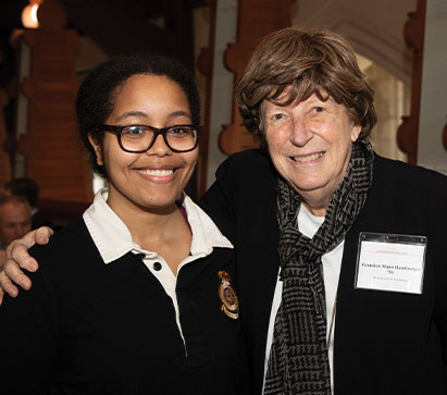 Gretchen Handwerger ’56, P’85. Link to her story