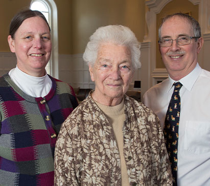 Brenda Perkins ’79 and family. Links to her story